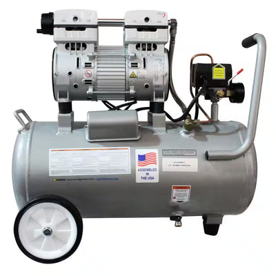 Air Compressor 1.0 HP 8.0 Gal. 120 PSI Ultra Quiet and Oil-Free Electric Aluminum Tank