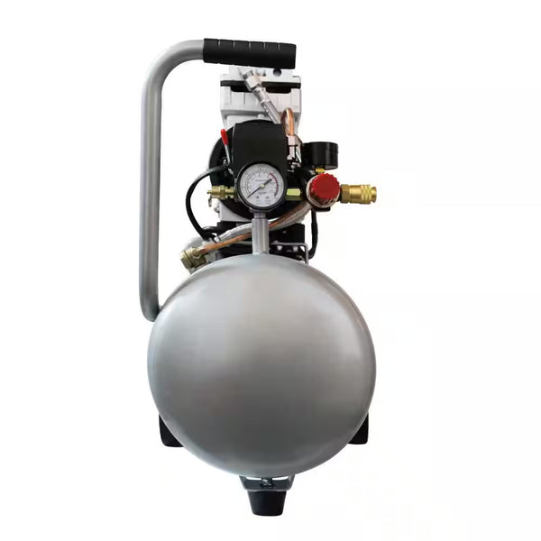 Air Compressor 1.0 HP 8.0 Gal. 120 PSI Ultra Quiet and Oil-Free Electric Aluminum Tank
